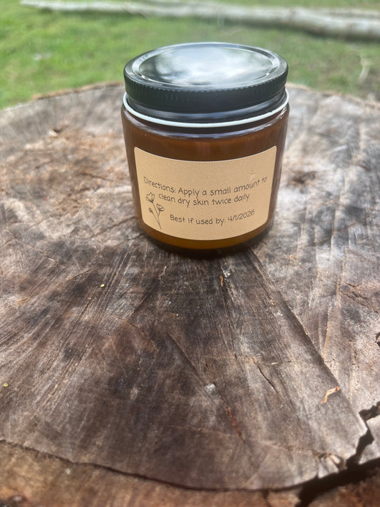 Vanilla Scented Whipped Tallow Lotion 4 oz jar